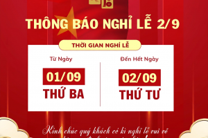 Thông báo nghỉ lễ Quốc Khánh 2/9